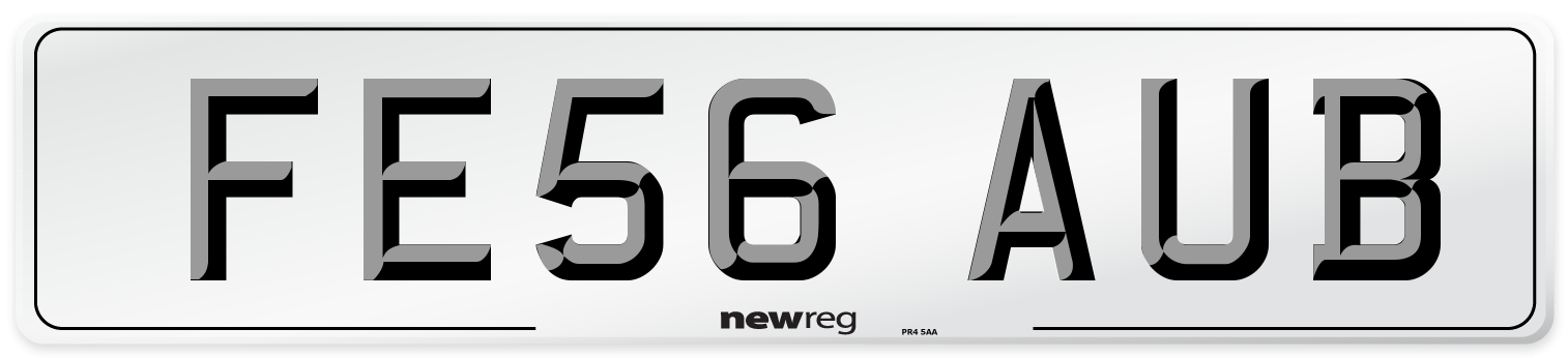 FE56 AUB Number Plate from New Reg